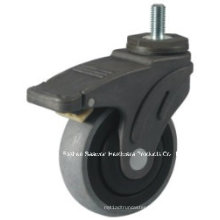 Caster Wheel Conductive Medical TPR Caster (Threaded stem with brake type)